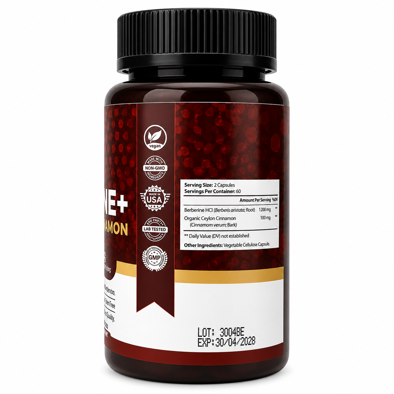 NutriFlair Berberine+ Premium HCL 1200 mg 60 cápsulas
