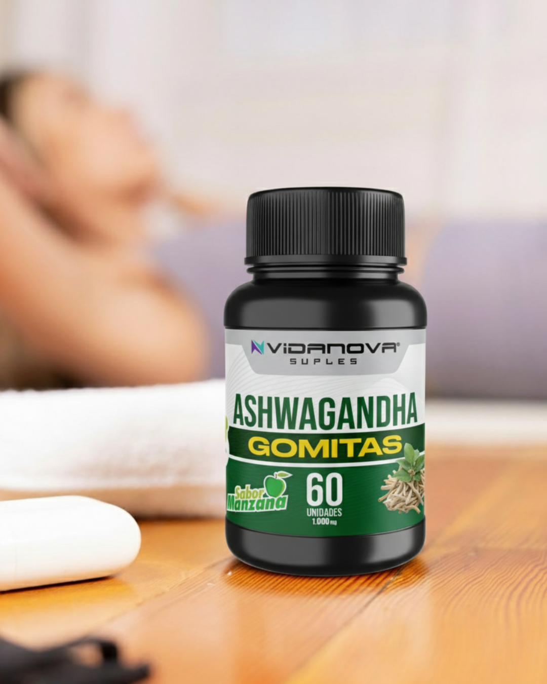 Ashwagandha Gomitas 1000mg (60 gomitas)